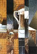 Juan Gris Beer cup and card oil painting artist